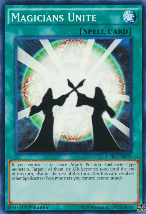 1st Edition, Common, Legendary Decks II, Normal Spell, Spell, Unlimited Magicians Unite [LDK2-ENY25] Common - Trading Card World