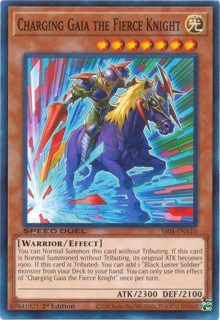 1st Edition, Common, Effect Monster, Light, Speed Duel: Match of the Millennium, Warrior Charging Gaia the Fierce Knight [SS04-ENA10] Common - Trading Card World