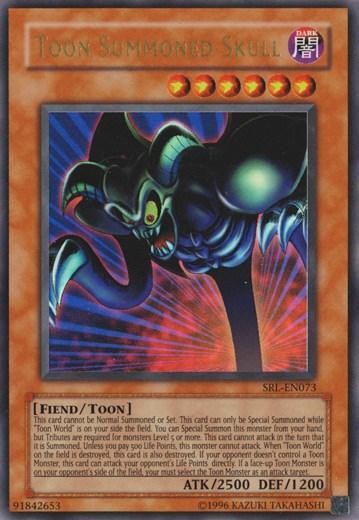 Dark, Fiend, Spell Ruler, Toon/Effect Monster, Ultra Rare, Unlimited Toon Summoned Skull [SRL-EN073] Ultra Rare - Trading Card World