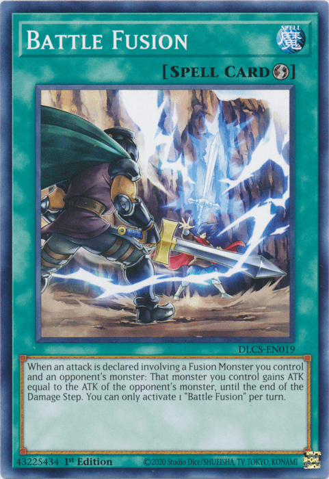 1st Edition, Common, Dragons of Legend: The Complete Series, Quick Play Spell, Spell Battle Fusion [DLCS-EN019] Common - Trading Card World