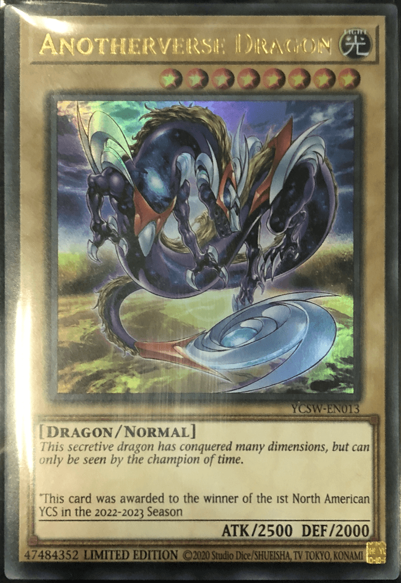 Dragon, Light, Limited, Normal Monster, Ultra Rare, Yu-Gi-Oh! Championship Series Prize Cards Anotherverse Dragon [YCSW-EN013] Ultra Rare - Trading Card World