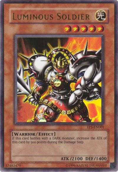 Effect Monster, Light, Tournament Pack 5, Ultra Rare, Unlimited, Warrior Luminous Soldier [TP5-EN001] Ultra Rare - Trading Card World