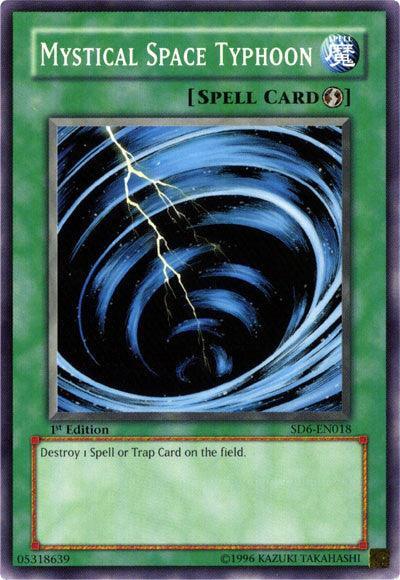 1st Edition, Common, Quick Play Spell, Spell, Structure Deck: Spellcaster's Judgment, Unlimited Mystical Space Typhoon [SD6-EN018] Common - Trading Card World