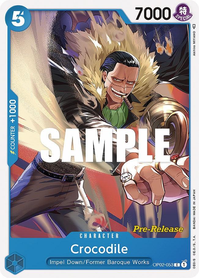 Character, Common, Former Baroque Works, Impel Down, Paramount War, Paramount War Pre-Release Cards Crocodile [Paramount War Pre-Release Cards] - Trading Card World