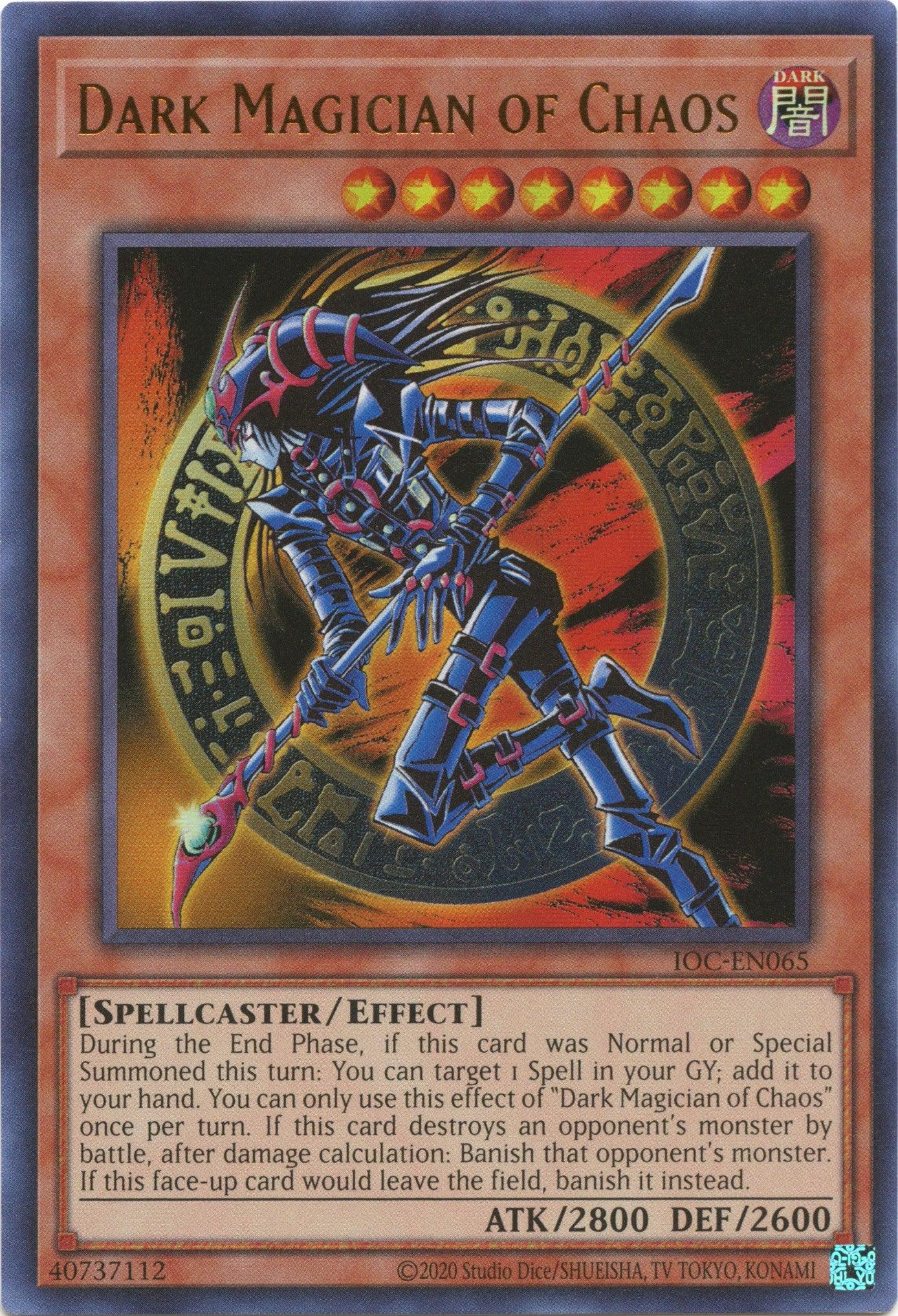 Dark, Effect Monster, Invasion of Chaos (25th Anniversary Edition), Spellcaster, Ultra Rare, Unlimited Dark Magician of Chaos (25th Anniversary) [IOC-EN065] Ultra Rare - Trading Card World