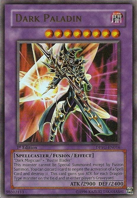 1st Edition, Dark, Duelist Pack: Yugi, Fusion/Effect Monster, Spellcaster, Ultra Rare, Unlimited Dark Paladin [DPYG-EN016] Ultra Rare - Trading Card World