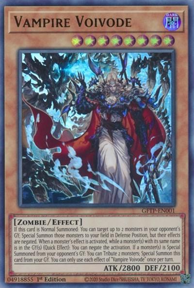 1st Edition, Dark, Effect Monster, Ghosts from the Past, Ultra Rare, Zombie Vampire Voivode [GFTP-EN001] Ultra Rare - Trading Card World