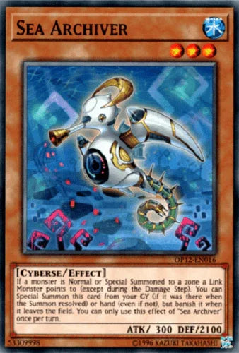 Common, Cyberse, Effect Monster, OTS Tournament Pack 12, Unlimited, Water Sea Archiver [OP12-EN016] Common - Trading Card World