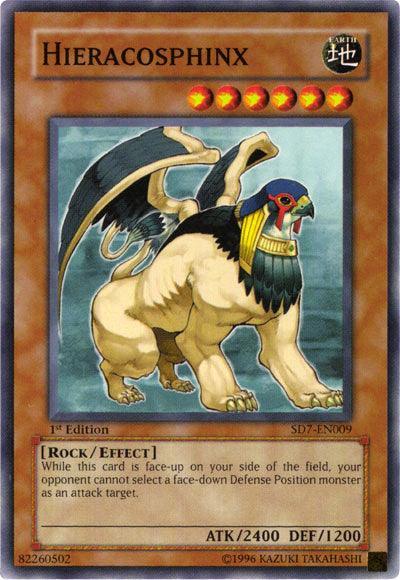 1st Edition, Common, Earth, Effect Monster, Rock, Structure Deck: Invincible Fortress, Unlimited Hieracosphinx [SD7-EN009] Common - Trading Card World