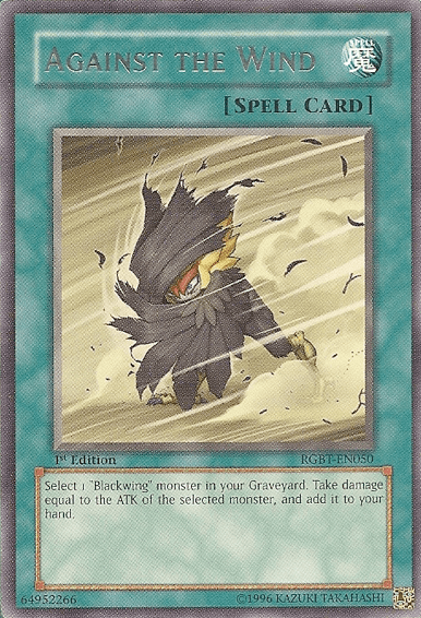 1st Edition, Normal Spell, Raging Battle, Rare, Spell, Unlimited Against the Wind [RGBT-EN050] Rare - Trading Card World