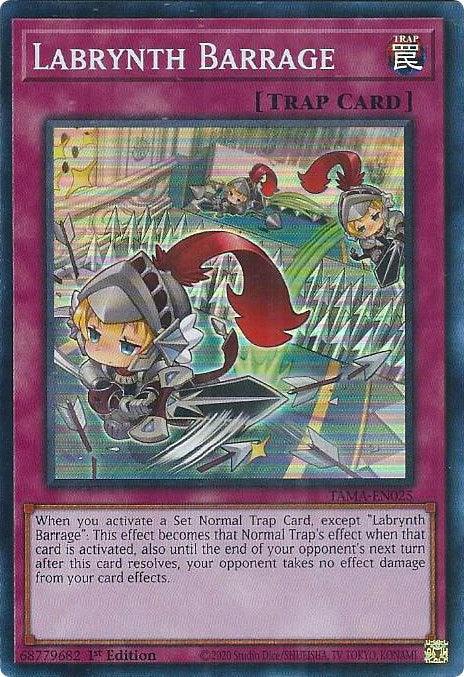 1st Edition, Normal Trap, Super Rare, Tactical Masters, Trap Labrynth Barrage [TAMA-EN025] Super Rare - Trading Card World