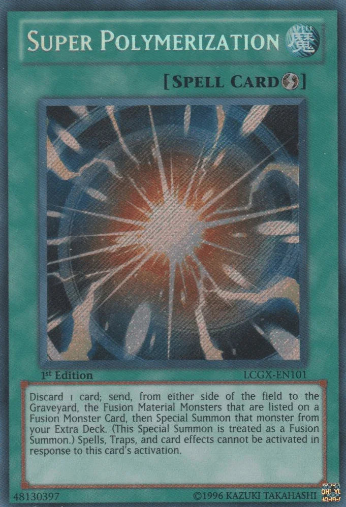 1st Edition, Legendary Collection 2, Quick Play Spell, Secret Rare, Spell, Unlimited Super Polymerization [LCGX-EN101] Secret Rare - Trading Card World
