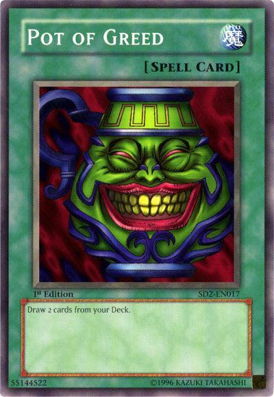 1st Edition, Common, Normal Spell, Spell, Structure Deck: Zombie Madness, Unlimited Pot of Greed [SD2-EN017] Common - Trading Card World