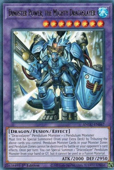 1st Edition, Ancient Guardians, Dragon, Effect Monster, Rare, Water Dinoster Power, the Mighty Dracoslayer (Rare) [ANGU-EN047] Rare - Trading Card World