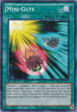 1st Edition, Normal Spell, Spell, Star Pack 2014, Starfoil Rare Mini Guts [SP14-EN036] Starfoil Rare - Trading Card World