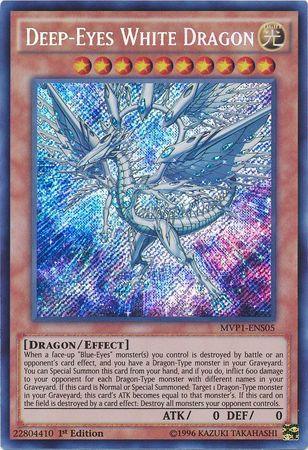 1st Edition, Dark, Dragon, Effect Monster, Secret Rare, The Dark Side of Dimensions Movie Pack: Secret Edition Deep-Eyes White Dragon [MVP1-ENS05] Secret Rare - Trading Card World