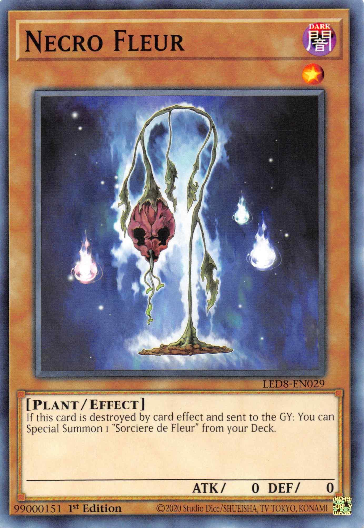 1st Edition, Common, Dark, Effect Monster, Legendary Duelists: Synchro Storm, Plant Necro Fleur [LED8-EN029] Common - Trading Card World
