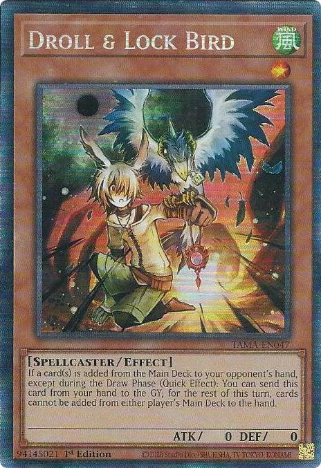 1st Edition, Collector's Rare, Effect Monster, Spellcaster, Tactical Masters, Wind Droll & Lock Bird [TAMA-EN047] Collector's Rare - Trading Card World