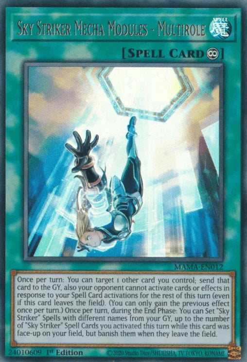 1st Edition, Continuous Spell, Magnificent Mavens, Spell, Ultra Rare Sky Striker Mecha Modules - Multirole [MAMA-EN012] Ultra Rare - Trading Card World