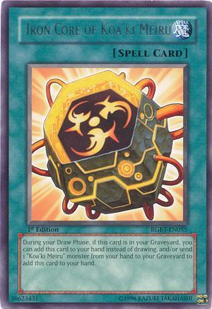 1st Edition, Normal Spell, Raging Battle, Rare, Spell, Unlimited Iron Core of Koa'ki Meiru [RGBT-EN055] Rare - Trading Card World