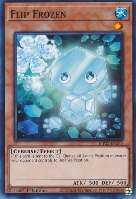 1st Edition, 2022 Tin of the Pharaoh's Gods, Common, Cyberse, Effect Monster, Water Flip Frozen [MP22-EN243] Common - Trading Card World