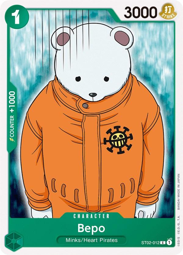 Character, Common, Heart Pirates, Minks, Starter Deck: Worst Generation, Starter Decks Bepo [Starter Deck: Worst Generation] - Trading Card World