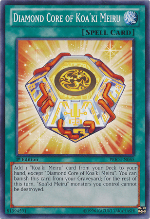 1st Edition, Common, Normal Spell, Primal Origin, Spell, Unlimited Diamond Core of Koa'ki Meiru [PRIO-EN065] Common - Trading Card World