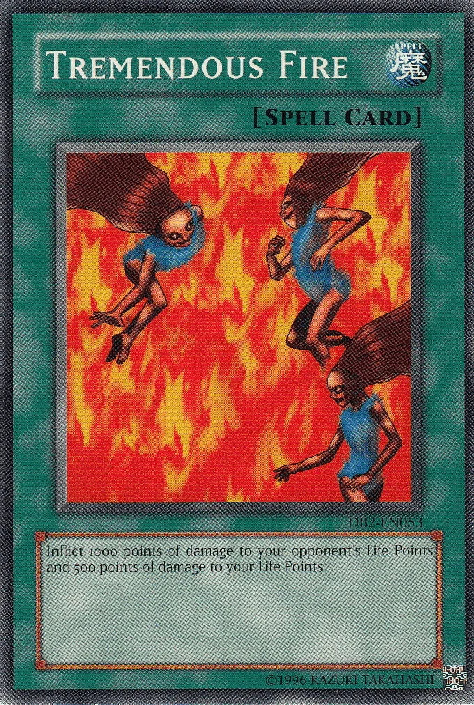 Common, Dark Beginning 2, Normal Spell, Spell, Unlimited Tremendous Fire [DB2-EN053] Common - Trading Card World