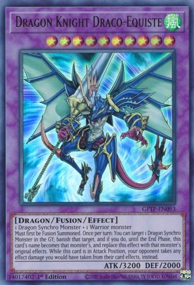 1st Edition, Dragon, Fusion/Effect Monster, Ghosts from the Past, Ultra Rare, Wind Dragon Knight Draco-Equiste [GFTP-EN093] Ultra Rare - Trading Card World