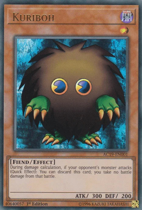 1st Edition, Advent Calendar 2019, Dark, Effect Monster, Fiend, Ultra Rare Kuriboh [AC19-EN001] Ultra Rare - Trading Card World