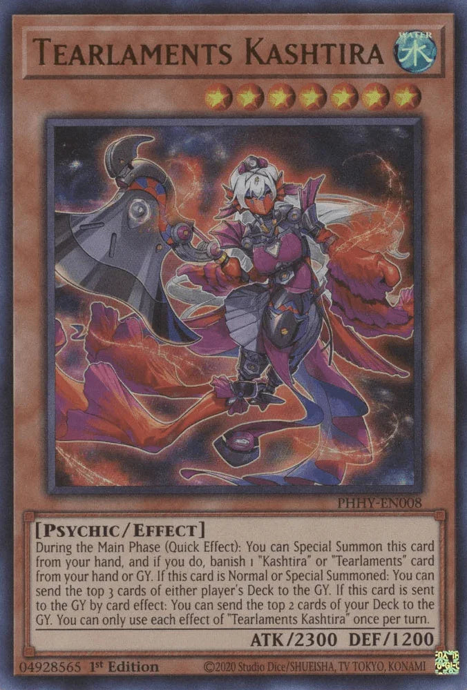 1st Edition, Effect Monster, Photon Hypernova, Psychic, Ultra Rare, Water Tearlaments Kashtira [PHHY-EN008] Ultra Rare - Trading Card World