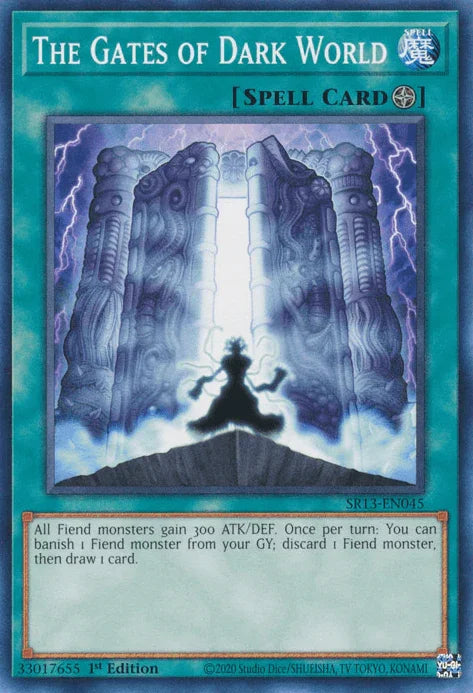 1st Edition, Common, Field Spell, Spell, Structure Deck: Dark World The Gates of Dark World [SR13-EN045] Common - Trading Card World
