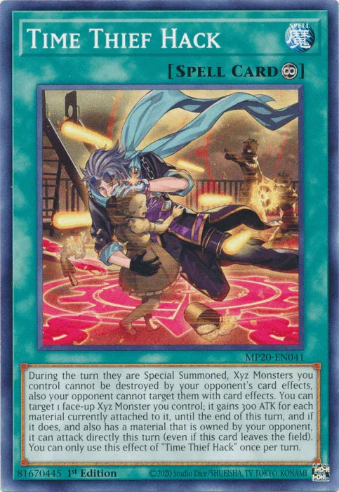 1st Edition, 2020 Tin of Lost Memories, Common, Continuous Spell, Spell Time Thief Hack [MP20-EN041] Common - Trading Card World