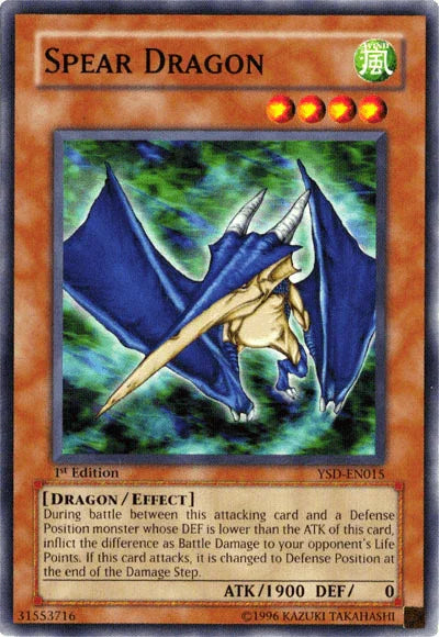 1st Edition, Common, Dragon, Effect Monster, Starter Deck 2006, Unlimited, Wind Spear Dragon [YSD-EN015] Common - Trading Card World