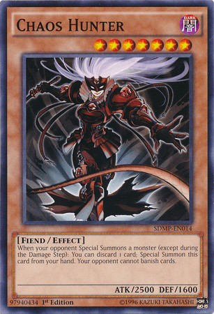 1st Edition, Common, Dark, Effect Monster, Fiend, Structure Deck: Master of Pendulum Chaos Hunter [SDMP-EN014] Common - Trading Card World