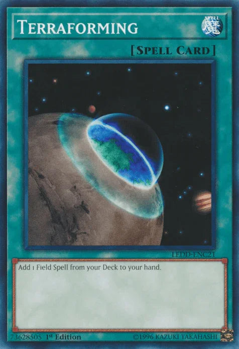 1st Edition, Common, Legendary Dragon Decks, Normal Spell, Spell Terraforming [LEDD-ENC21] Common - Trading Card World