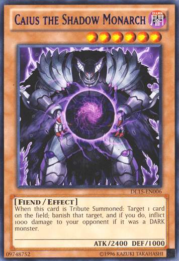 Dark, Duelist League Promo, Effect Monster, Fiend, Rare, Unlimited Caius the Shadow Monarch (Purple) [DL15-EN006] Rare - Trading Card World