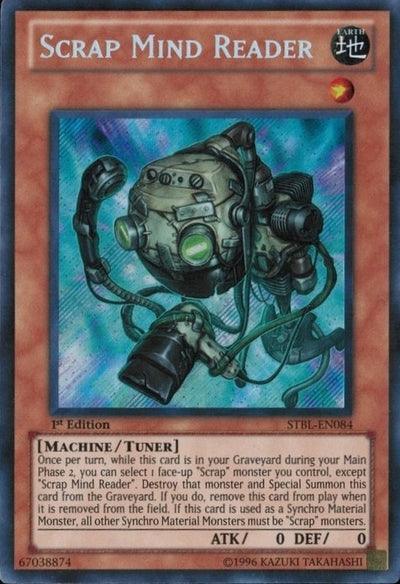 1st Edition, Earth, Machine, Secret Rare, Starstrike Blast, Tuner Monster, Unlimited Scrap Mind Reader [STBL-EN084] Secret Rare - Trading Card World