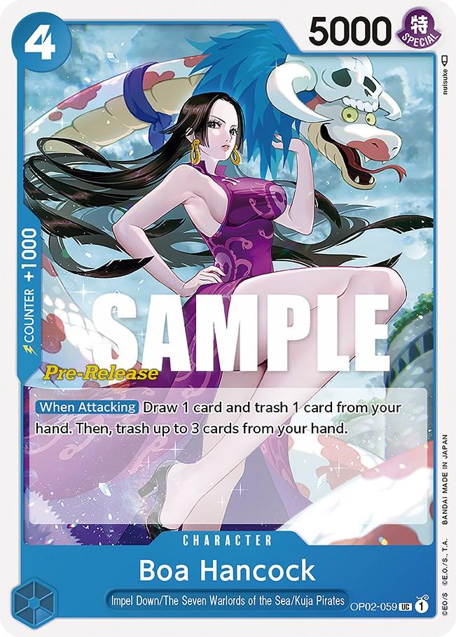 Character, Impel Down, Kuja Pirates, Paramount War, Paramount War Pre-Release Cards, The Seven Warlords of the Sea, Uncommon Boa Hancock [Paramount War Pre-Release Cards] - Trading Card World