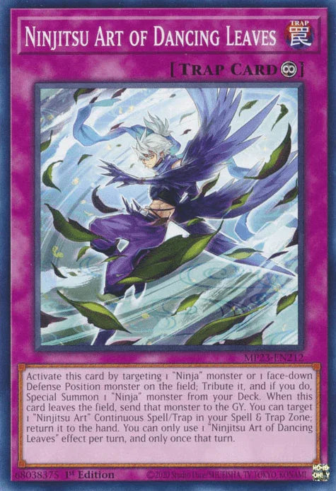 1st Edition, Common, Continuous Trap, Dueling Heroes Collectors Tin - Mega Pack (25th Anniversary Edition), Trap Ninjitsu Art of Dancing Leaves [MP23-EN212] Common - Trading Card World