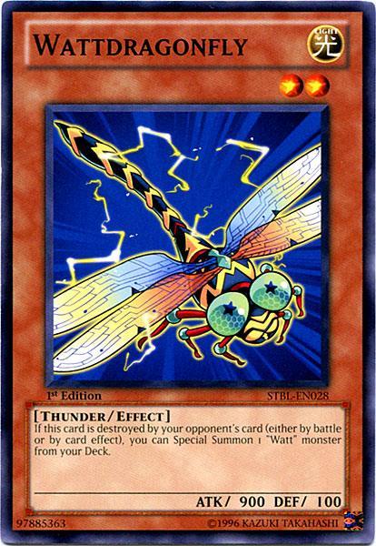 1st Edition, Common, Effect Monster, Light, Starstrike Blast, Thunder Wattdragonfly [STBL-EN028] Common - Trading Card World