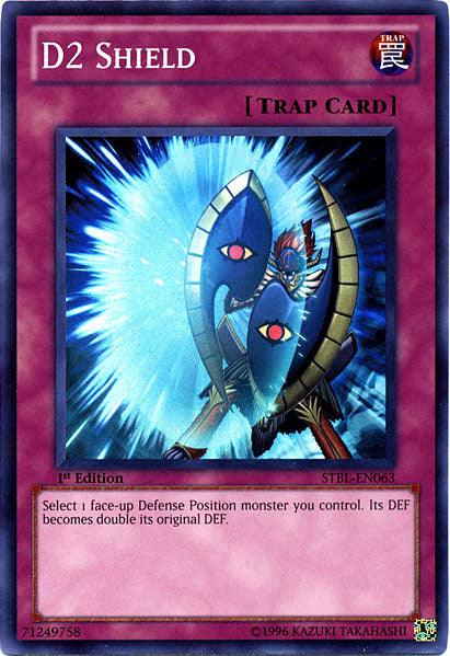 1st Edition, Normal Trap, Starstrike Blast, Super Rare, Trap, Unlimited D2 Shield [STBL-EN063] Super Rare - Trading Card World