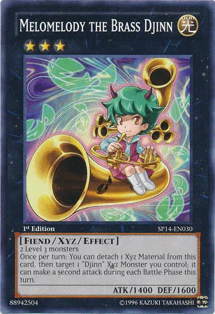 1st Edition, Common, Fiend, Light, Star Pack 2014, Xyz/Effect Monster Melomelody the Brass Djinn [SP14-EN030] Common - Trading Card World