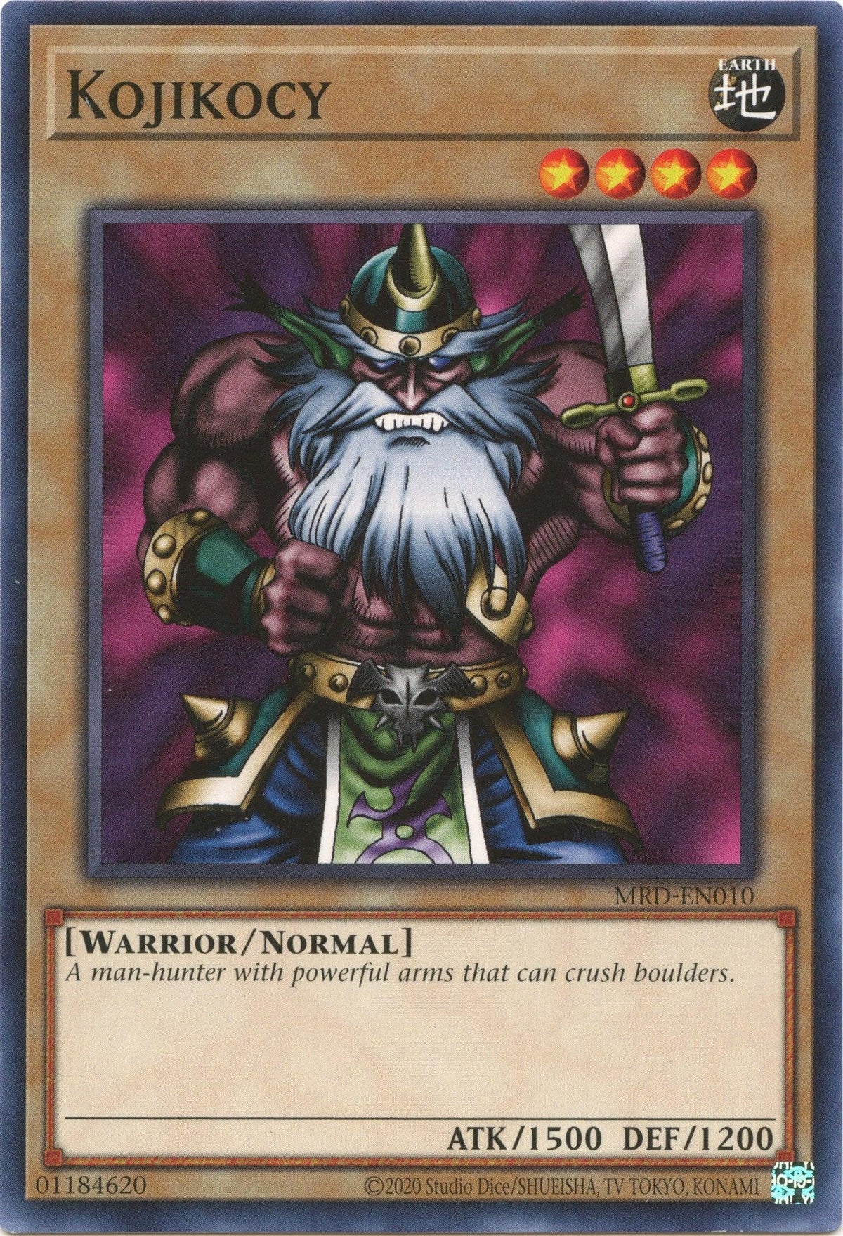 Common, Earth, Metal Raiders (25th Anniversary Edition), Normal Monster, Unlimited, Warrior Kojikocy (25th Anniversary) [MRD-EN010] Common - Trading Card World