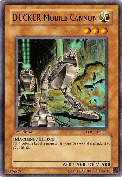 1st Edition, Effect Monster, Light, Light of Destruction, Machine, Super Rare, Unlimited Ducker Mobile Cannon [LODT-EN037] Super Rare - Trading Card World