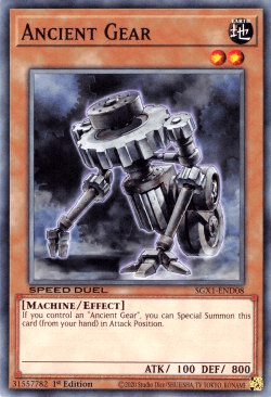 1st Edition, Common, Earth, Effect Monster, Machine, Speed Duel GX: Duel Academy Box Ancient Gear [SGX1-END08] Common - Trading Card World