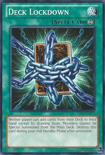 Astral Pack 3, Common, Continuous Spell, Spell, Unlimited Deck Lockdown [AP03-EN023] Common - Trading Card World