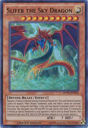 Divine, Divine-Beast, Effect Monster, Limited, The Dark Side of Dimensions Movie Pack: Secret Edition, Ultra Rare Slifer the Sky Dragon [MVP1-ENSV6] Ultra Rare - Trading Card World