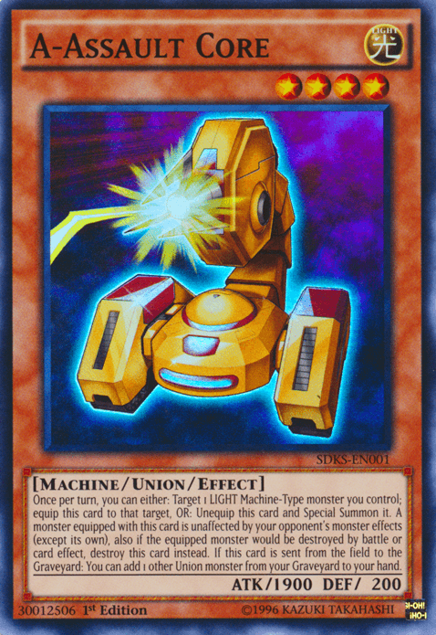 1st Edition, Light, Machine, Structure Deck: Seto Kaiba, Super Rare, Union/Effect Monster, Unlimited A-Assault Core [SDKS-EN001] Super Rare - Trading Card World