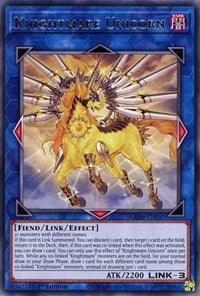 1st Edition, Dark, Fiend, Genesis Impact, Link/Effect Monster, Rare Knightmare Unicorn [GEIM-EN050] Rare - Trading Card World